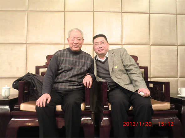 王鹏总经理与中共中央办公厅老干部局杨银禄局长在一起