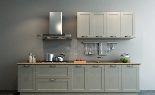 超美的灰色橱柜，瞬间提升了家居的品质和格调