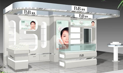 为了突然与传统化妆品展柜不一样的效果,展柜厂在设计展柜时将led显示